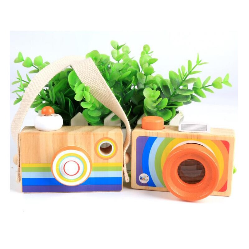 Houten Caleidoscoop Camera Speelgoed Magic Veranderlijke Verstelbare Fancy Gekleurde Wereld Speelgoed Voor Kinderen Autisme Kid Puzzel Speelgoed