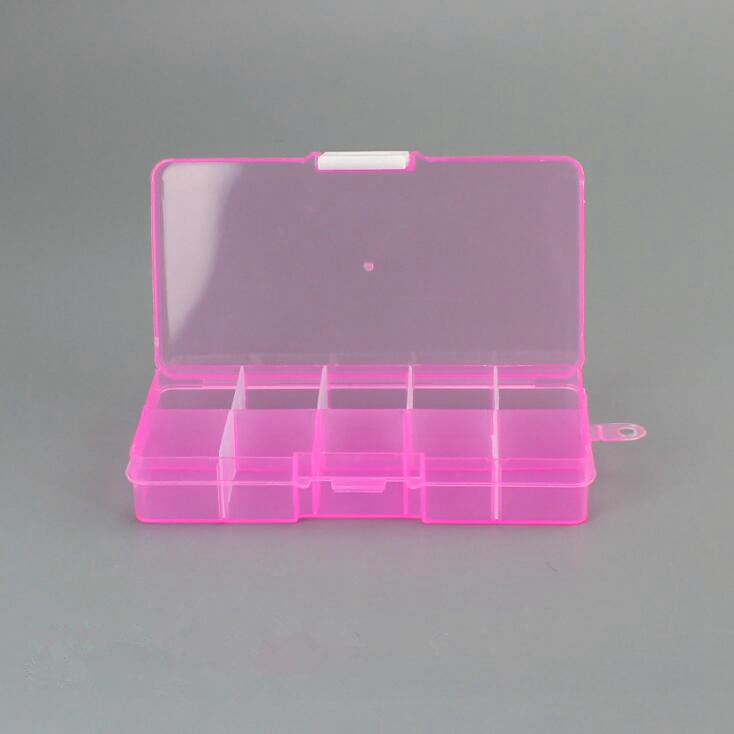 1pcs Multifunctional High Resistance 13 * 6* 3cm with Transparent Visible Strength Plastic Fishing Lure Fishing Tackle Bait Box: 05