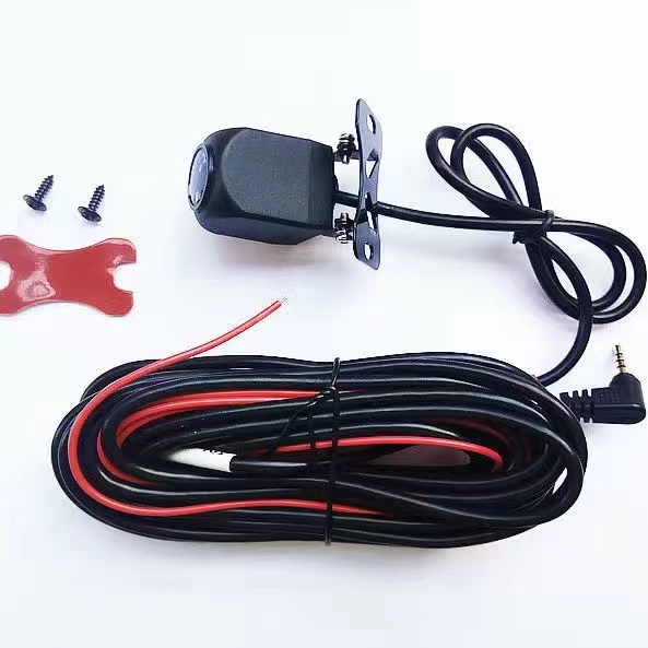 Ahd 1080p bakre kamera 4 -stifts bakkamera för bil-dvr carplay android auto dash cam förlängningskabel: Röd