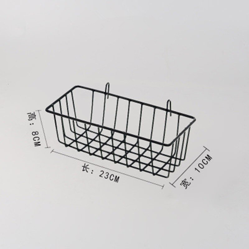 Nordic Ins Thuis Wanddecoratie Ijzeren Rooster Decor Fotolijst Ansichtkaarten Diy Wall Art Display Opbergrek Houder Plank Organisator: Black