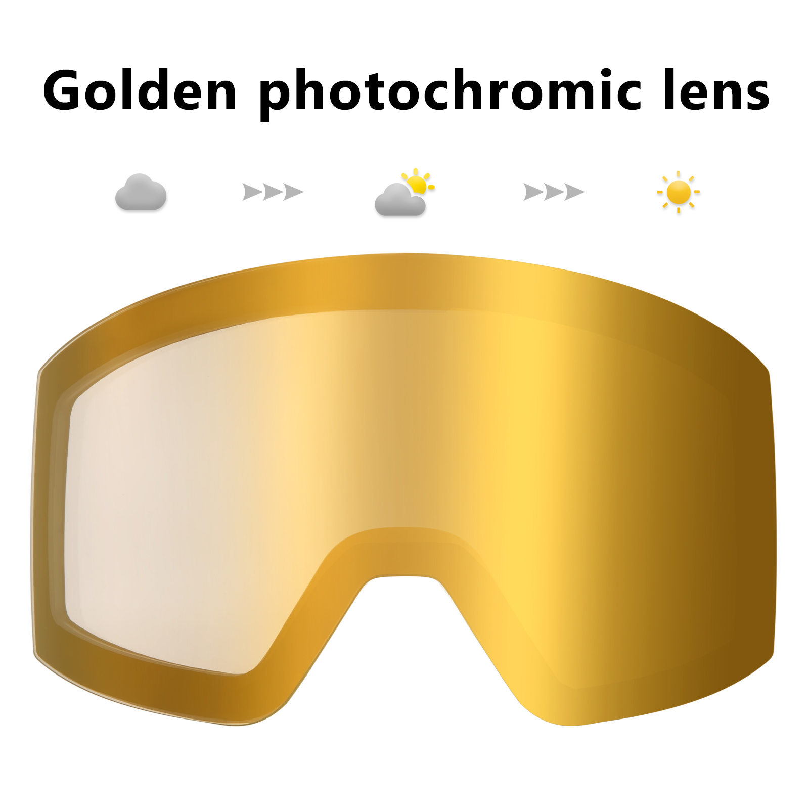 KAPVOE Photochromic Ski Goggles Double Layers Lens Anti-fog UV400 Ski Glasses Winter Sports Skiing Snowboard Men Women Snow