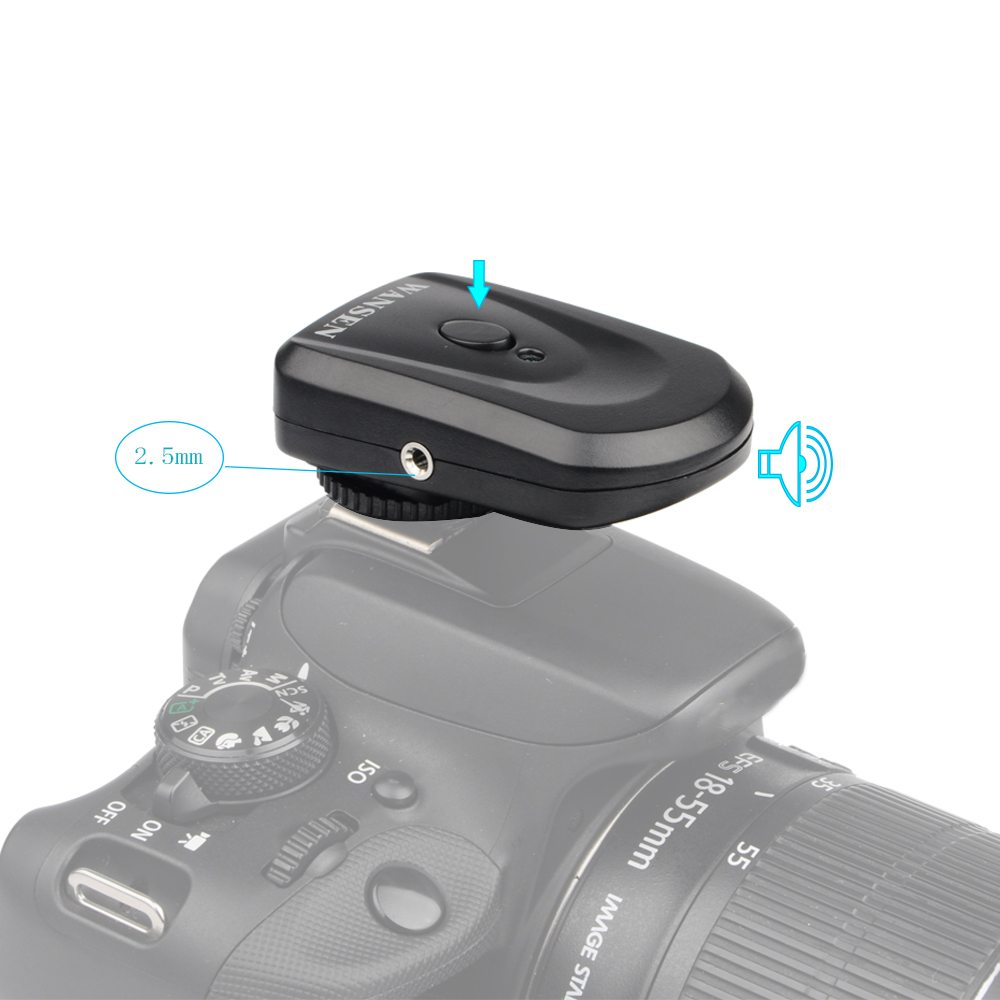 Pt -04gy 4 kanaler trådløs ekstern blitsutløser for canon nikon pentax olympus med universal 1 sender og 2 mottakere
