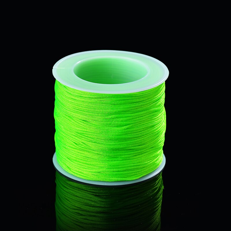 50Meters/Roll 0.8mm Neon Nylon Cord Thread Chinese Knot Macrame Cord Bracelet Braided String DIY Tassels Beading String Thread