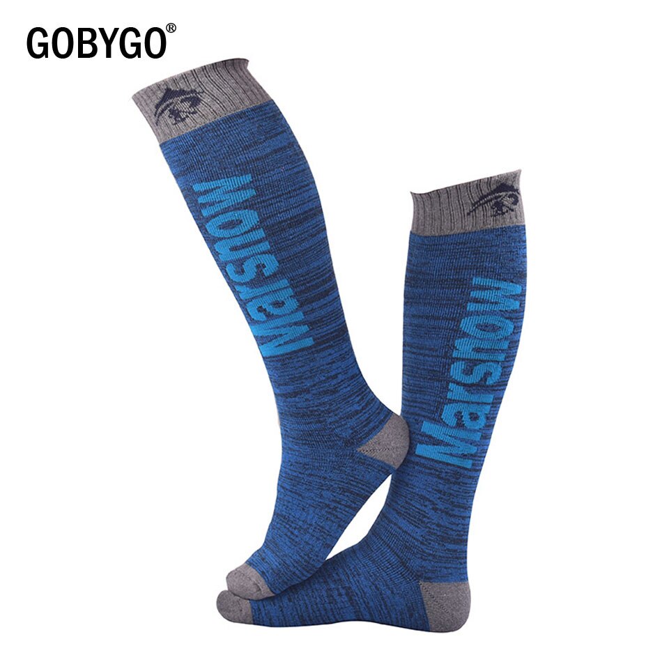 GOBYGO Winter Warme Kinder Männer Frauen Thermische Ski Socken Dicker Baumwolle Sport Snowboard Radfahren Skifahren Socken Bein Wärmer Lange Socken