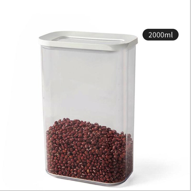 Säilytyslaatikko muovi ruoka sinetti purkki paksunee kovettuu keittiö vastaanottaa astia kosteudenkestävä keittiö kools: 2000ml