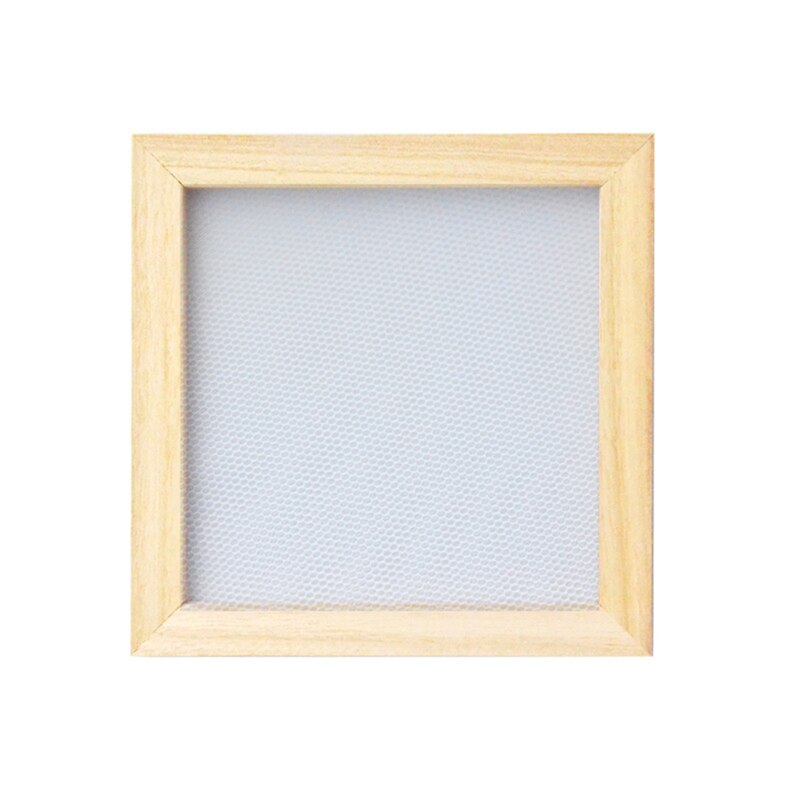 Paper Making Frame Screen DIY Wood Paper Making Papermaking Mould Crafts Handcraft Paper Recycling Tool Wooden Deckle Multi-size: 20x20cm