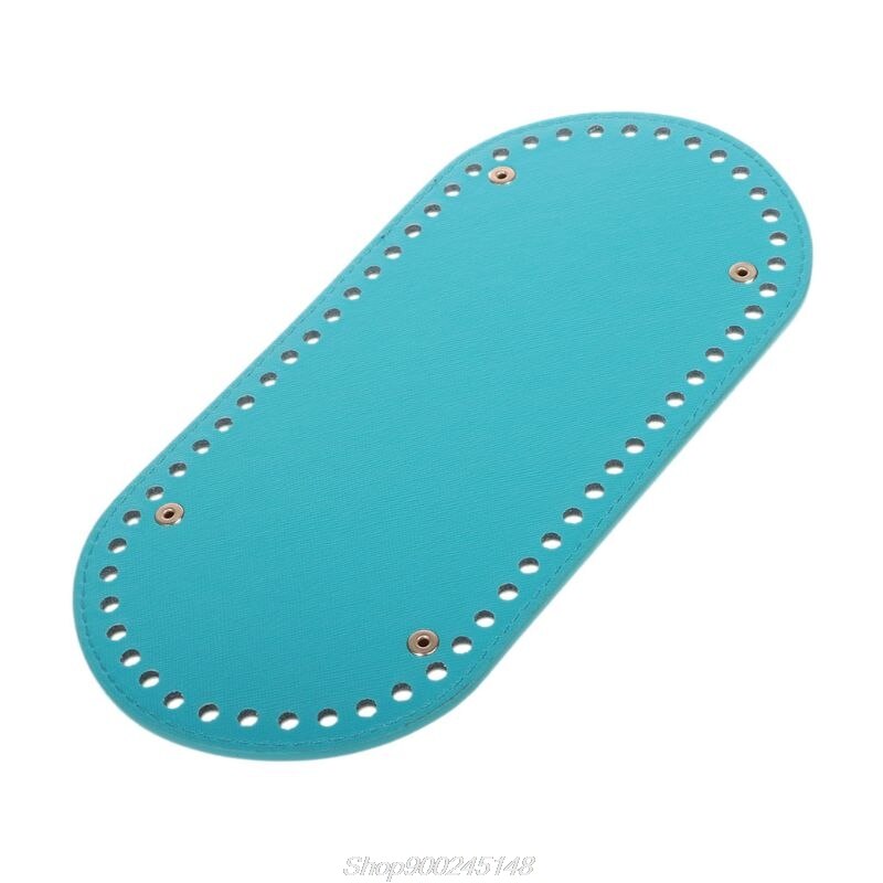 1 pc ovale lange bodem voor breitas pu leer 60 gaten damestassen handgemaakte diy knutselvervangingstas  jy18 20