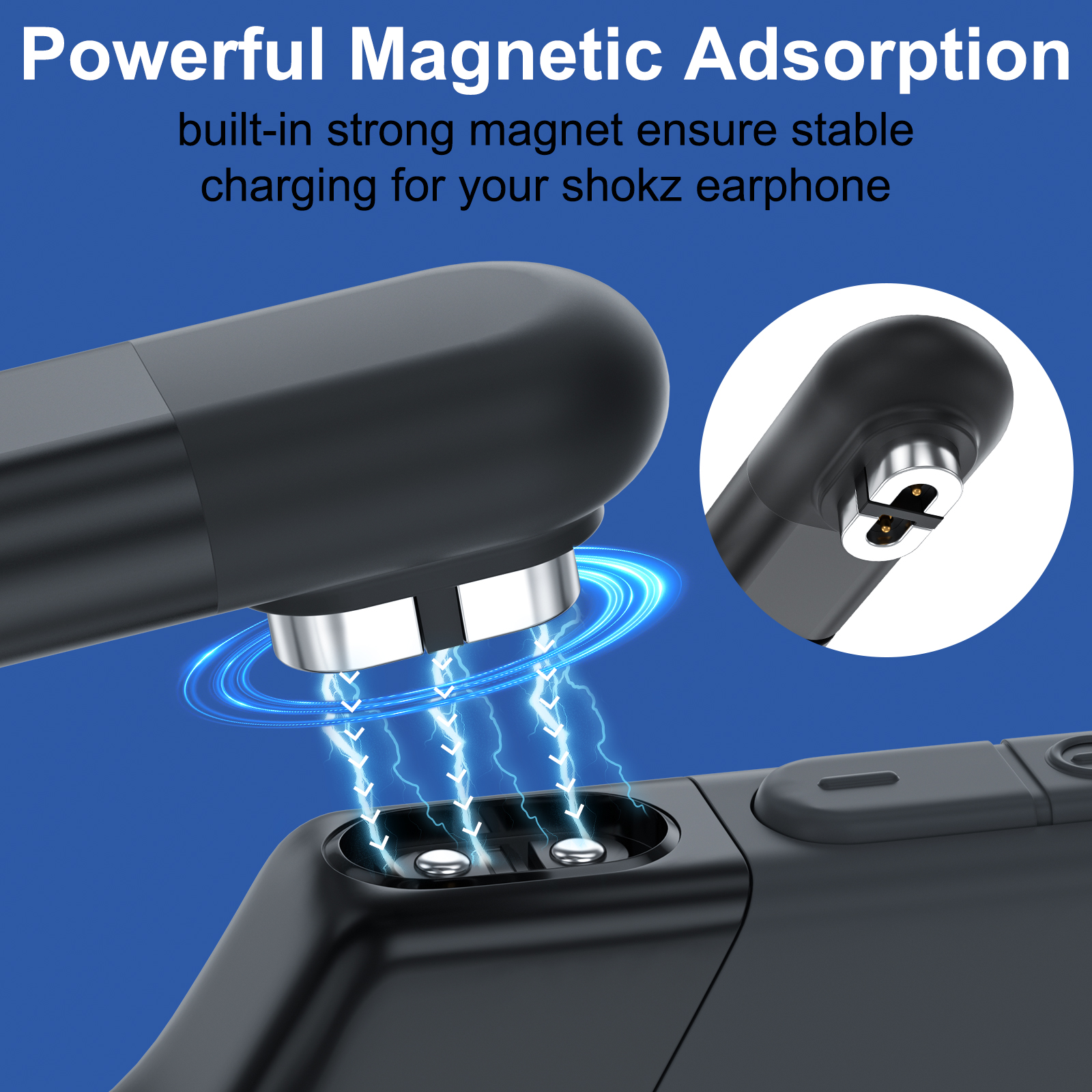 3/2PCS Magnetic Charger Type C Charging Adapter For After Shokz AS800 AS803 OpenRun Pro Mini OpenComm Bone Conduction Headphones