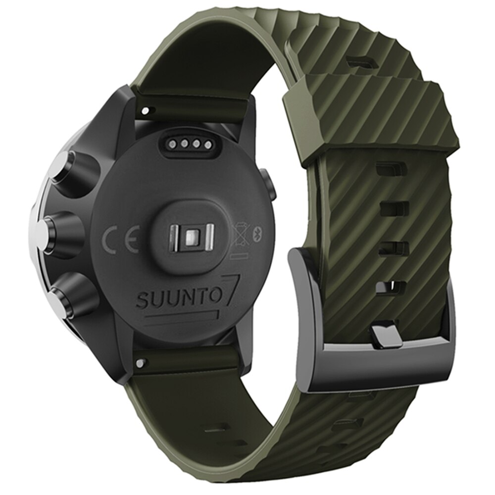 Sport silikon klokke og reim for suunto spartan 7/ suunto 9/ suunto spartan sport håndledd hr /suunto  d5 armbånd justerbar reim: Hær