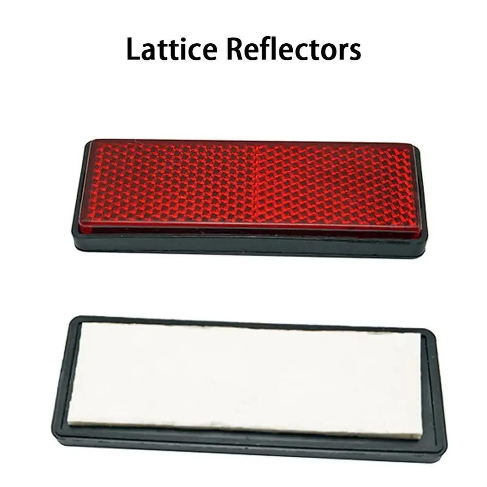 Motorfiets Rechthoek Reflecterende Waarschuwingsstrip Sticker Fiets Scooter Quad Caravan Vrachtwagen Schroef Op Veiligheidsreflector Stickers Stickers