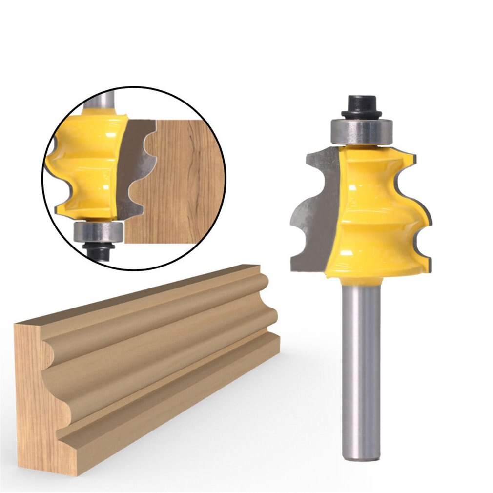 1 pcs 8mm Shank Line Router Bit Architectural Molding Woodworking Tenon End Mill for Wood Machine Tool