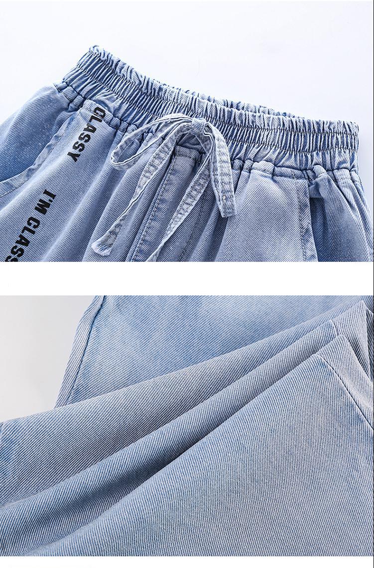 Teenagepiger sommer jeans efterår bomuld denim børnetøj afslappet lange bukser småbørn børn bukser teenager tøj 13 14