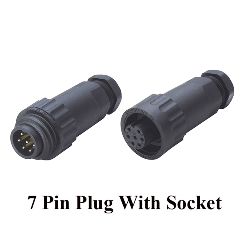 Original Weipu Connector WA22 IP67 Waterproof 4 Pin 7 Pin Cable Connector Plug Panel Socket Screw Termination: 7 Pin Plug  Socket