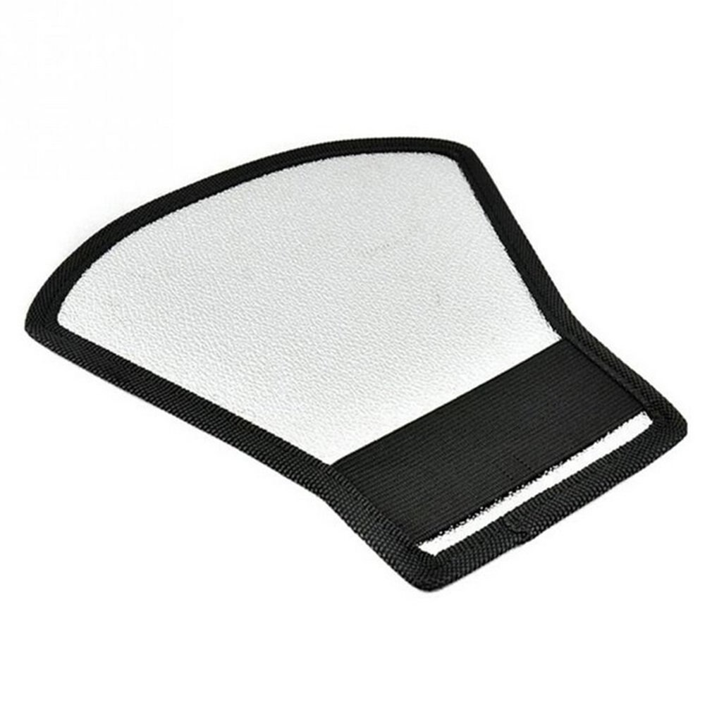 Universal difusor de flash para cámaras Softbox de plata y blanco Reflector SLR Cámara estudio de fotografía Accesorios