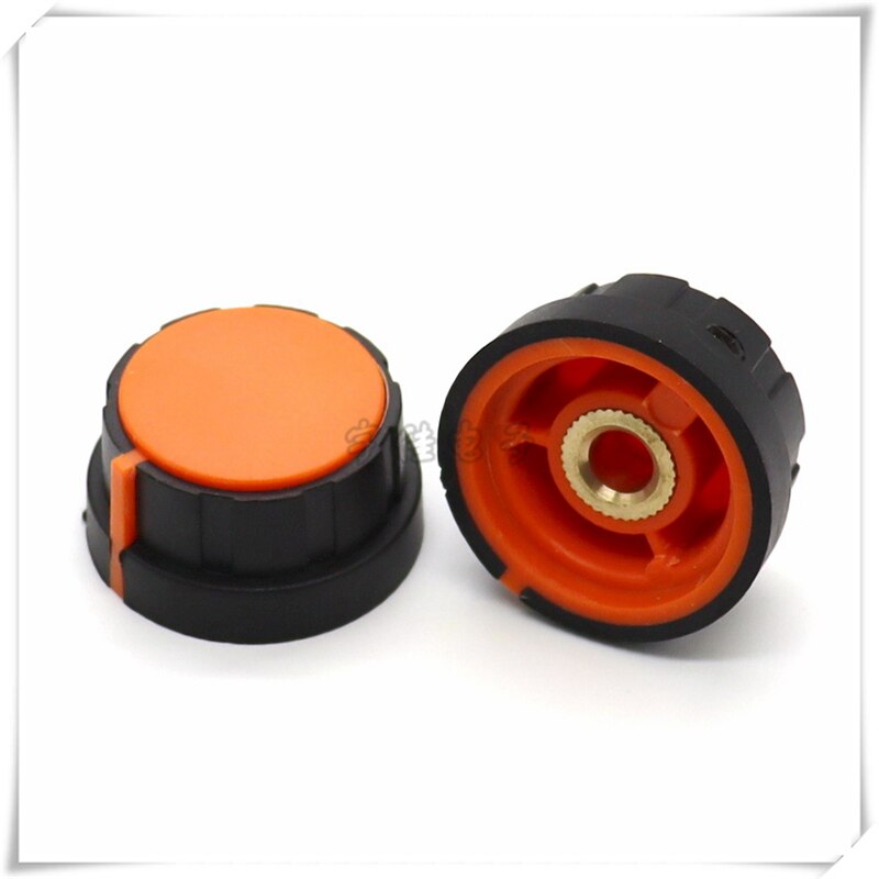 2 stück 31 × 16,5 MM gummi knopf Potentiometer knopf kappe frequenz konverter kupfer Ader 6MM knopf weiche gummi Knopf Deckel
