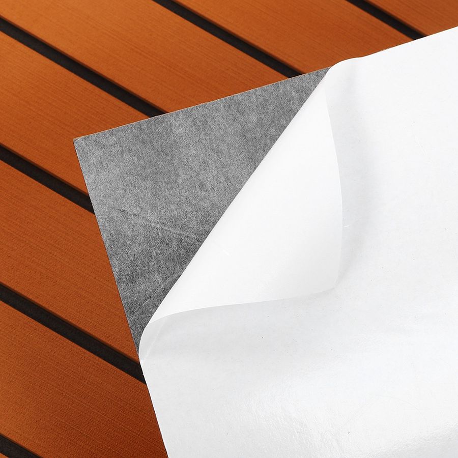 Adhesive EVA Foam Boat Flooring Mat Non-Slip Brown Marine Yacht Decking Pad 240x45x0.6cm Marine Boat Accessories