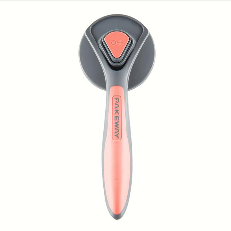 Huisdierenkam, gouden borstel met grote haren, konijnkam, kattenkam, zwevende automatische ontharing, teddybeerkam, vlooienkam: Roze