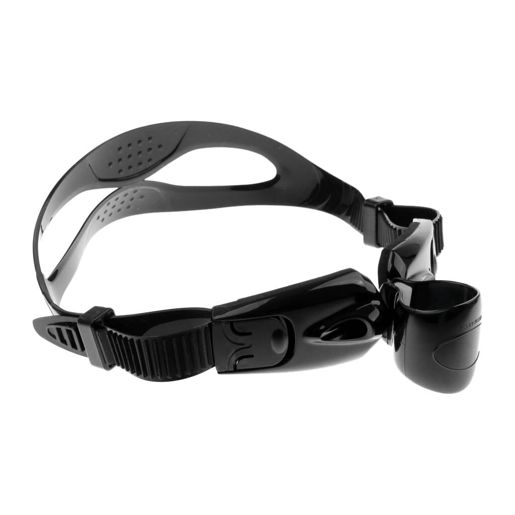 Tubo de respiración de silicona para natación, equipo de esnórquel Ultra para buceo, Línea Central: Black 