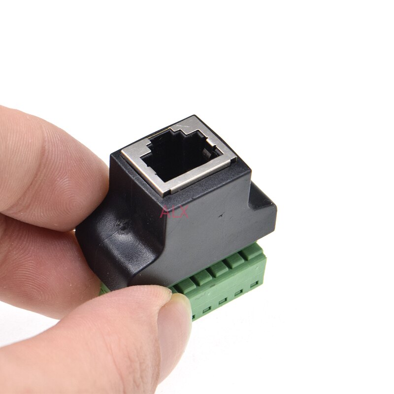 RJ45 Ethernet FEMALE TO 8 PIN SCREW TERMINAL converter RJ45 socket connector adapter for cctv dvr