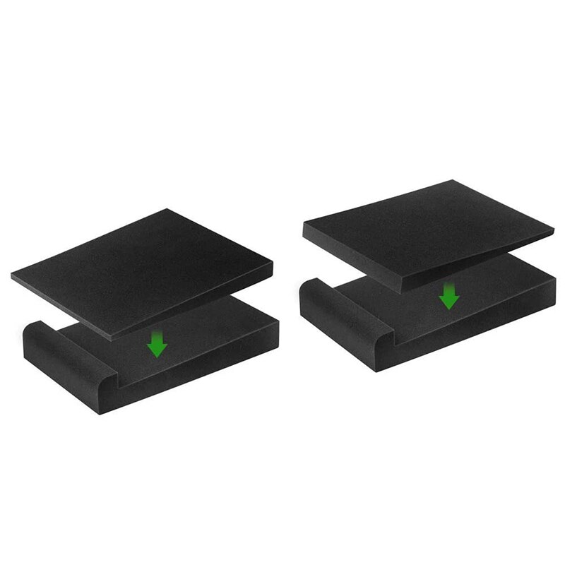 Sponge monitor isolation pad Speaker Acoustic Isolation Foam Isolator Pads high density Reduce resonance Adjustable angle