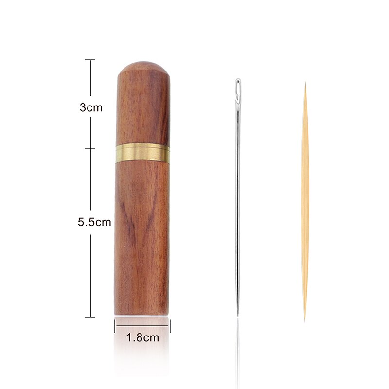 Toothpick Bucket Ebony Toothpick Mini Portable Hiking Bucket Box Craft Handmade Portable Wooden Needle Toothpick Bucket