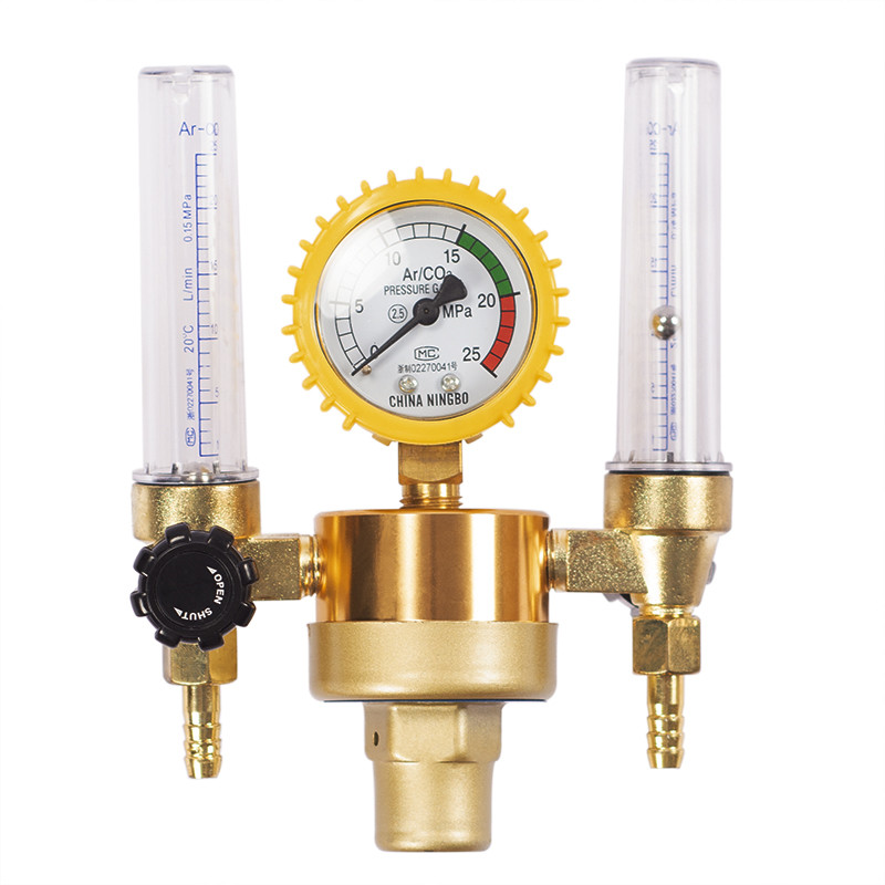 Argon CO2 Pressure Reducer Mig Tig Flow Meter Control Valve Regulator Welding Weld Double Backpurge
