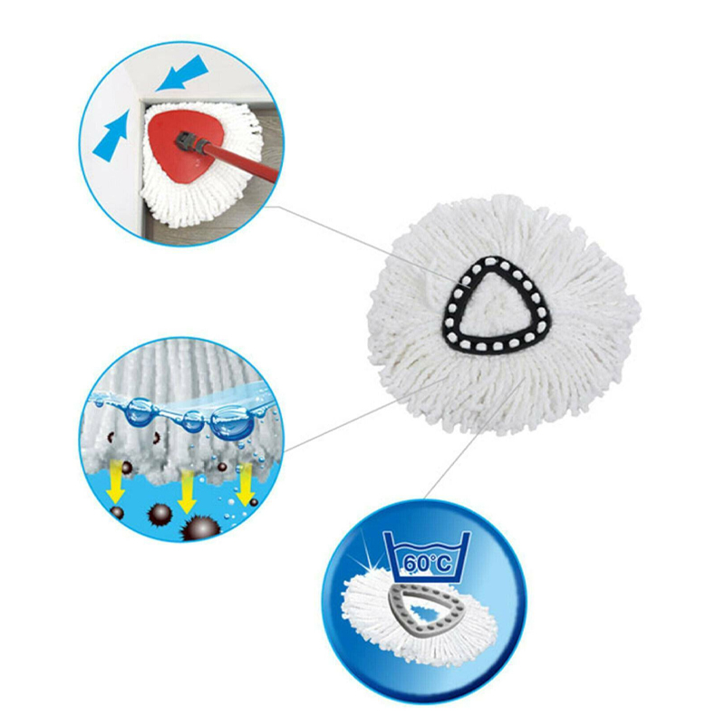 Vadrouille pour Vileda, remplacement de vadrouille propre en Microfibre, tête de recharge, outils de nettoyage ménager, accessoires de vadrouille