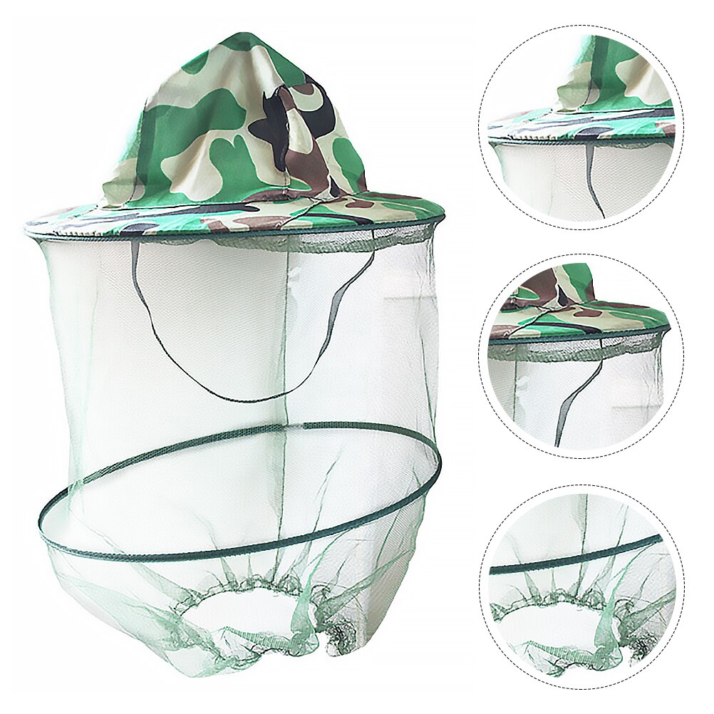 1 pc bijenwerende pet anti-bijenhoed anti-inserthoed anti-muggenhoed voor buiten mannen mensen vissers