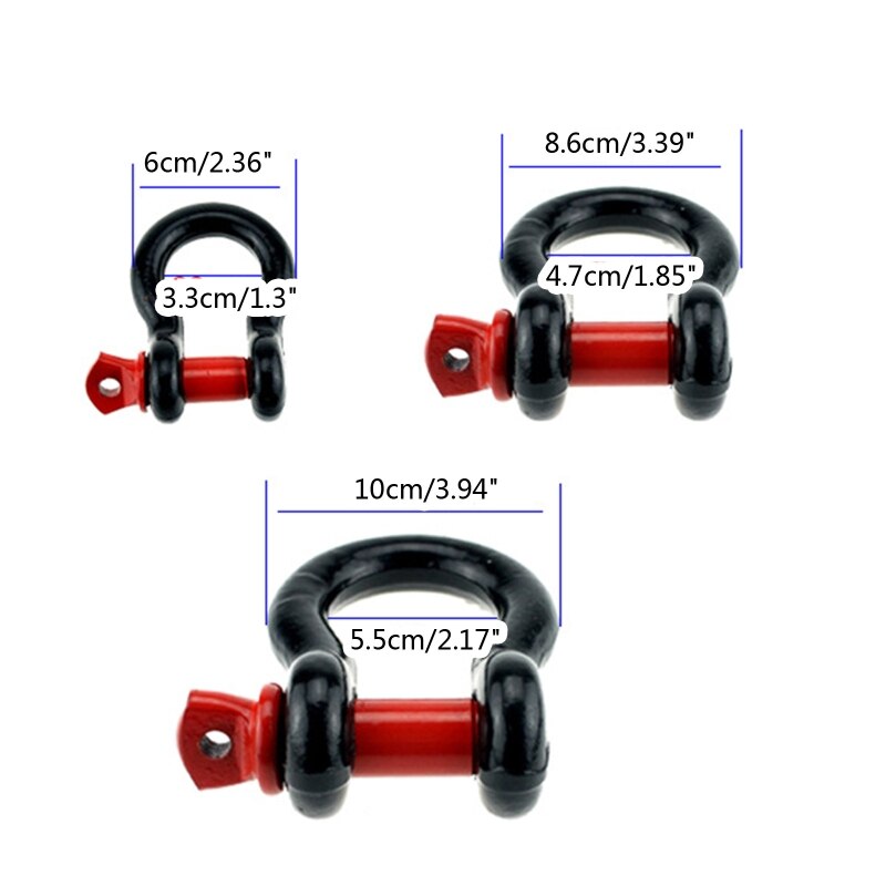 High Hardness Iron U-hook 2.0 T/4.75T/6.5T Towing Hook Adapter for Trailer Car Universal Vehicle U-hook