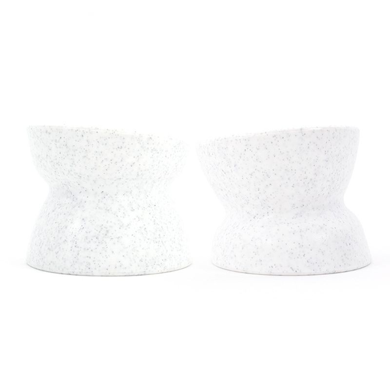 Kitten Stress Free Double Side Use Feeding Dish Raised Cat Food Bowl Collection Pet Feeder Raised Cat Food Bowl
