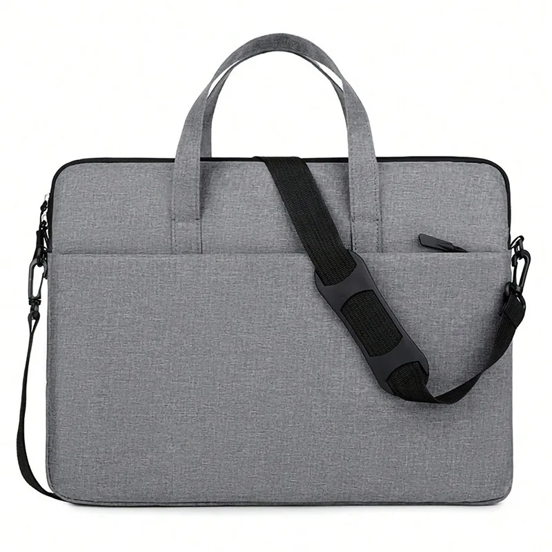 Lightweight Handheld Laptop Bag 14 Inch Single Shoulder Notebook Computer Bag Bag Stylish Interior Case: Red