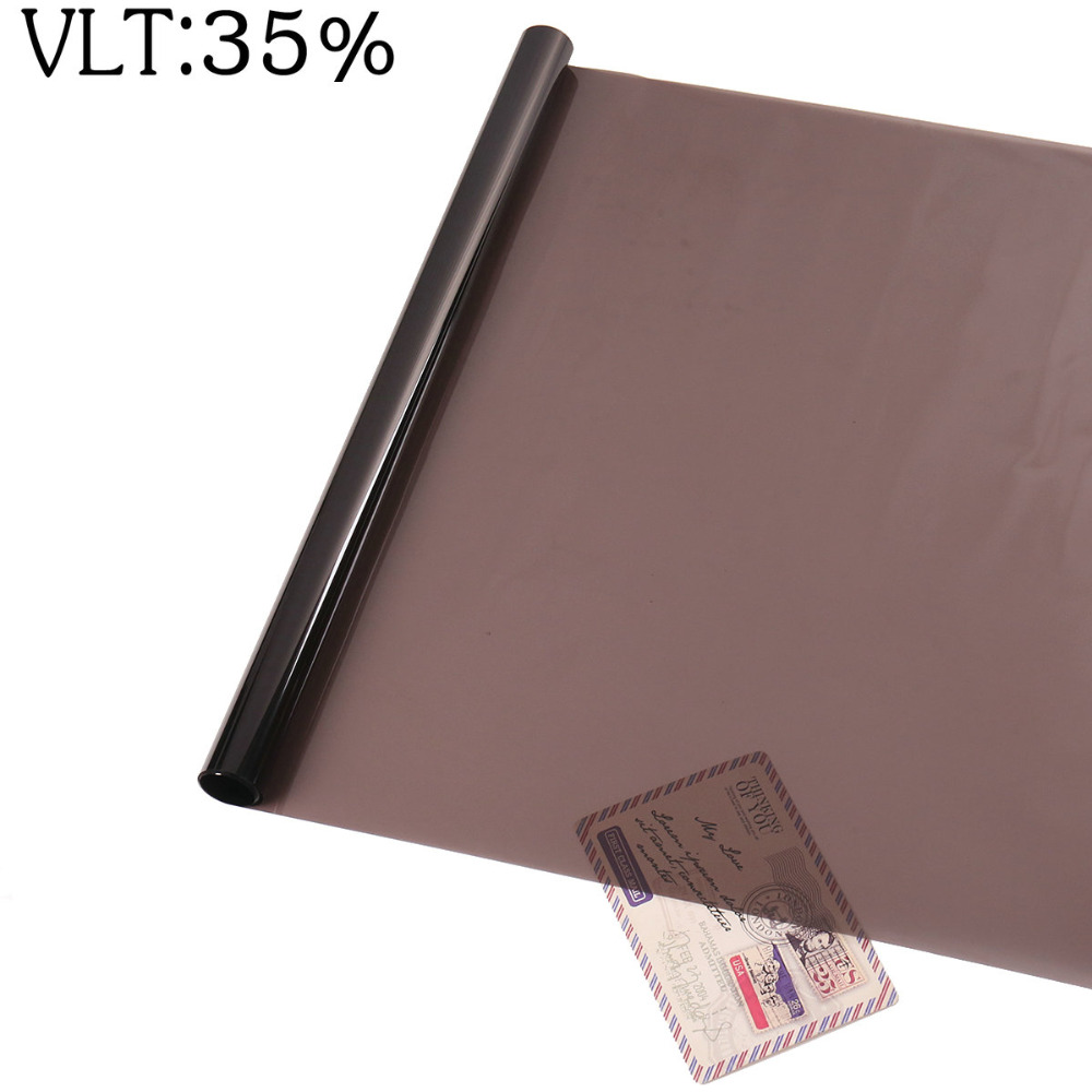 0.5M X 3M Donkere Zwarte Auto Window Tint Film Vlt 35% Roll Glas Auto Auto Solar Bescherming Zomer voor Car Side Window Home Glas