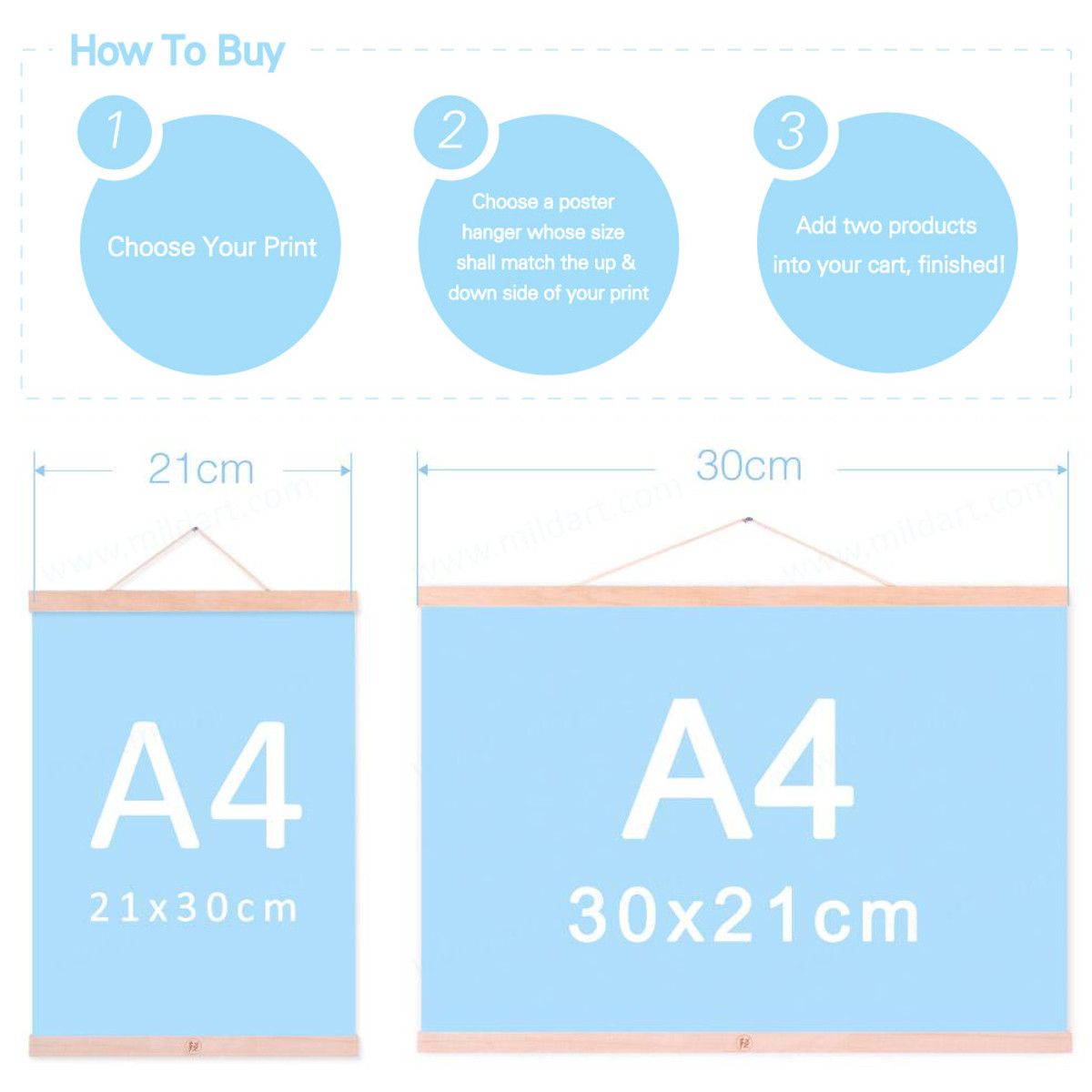 Poster Holder Painting Scroll Photo Hanging scrolls Home Decor Magnetic Poster Frame Wooden Wall Photo Picture Artwork Hanger