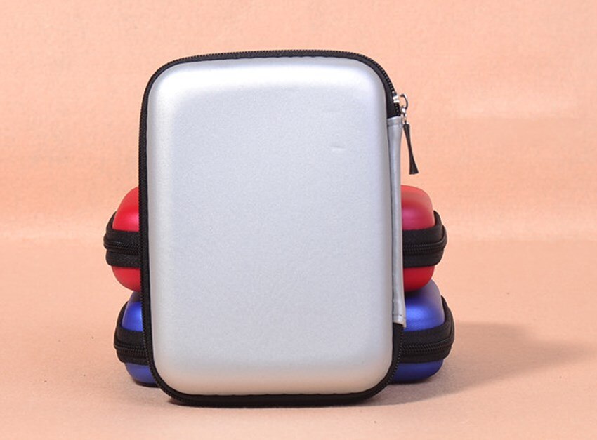 Verkoop 2.5 ''Externe USB Hard Drive Disk HDD Carry Case Cover Bag Voor PC Laptop S: Silver