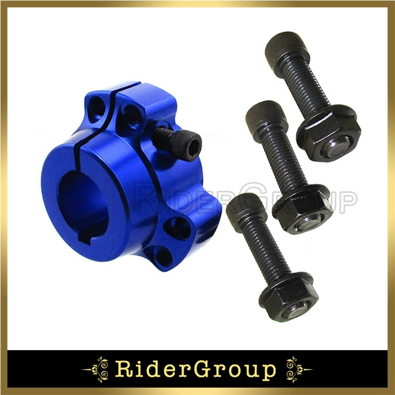 Bujes de rueda trasera de aluminio para Go Kart Drift Trike, 1 ", 1/4", 1 ", 25mm, pernos de 5/16": Blue
