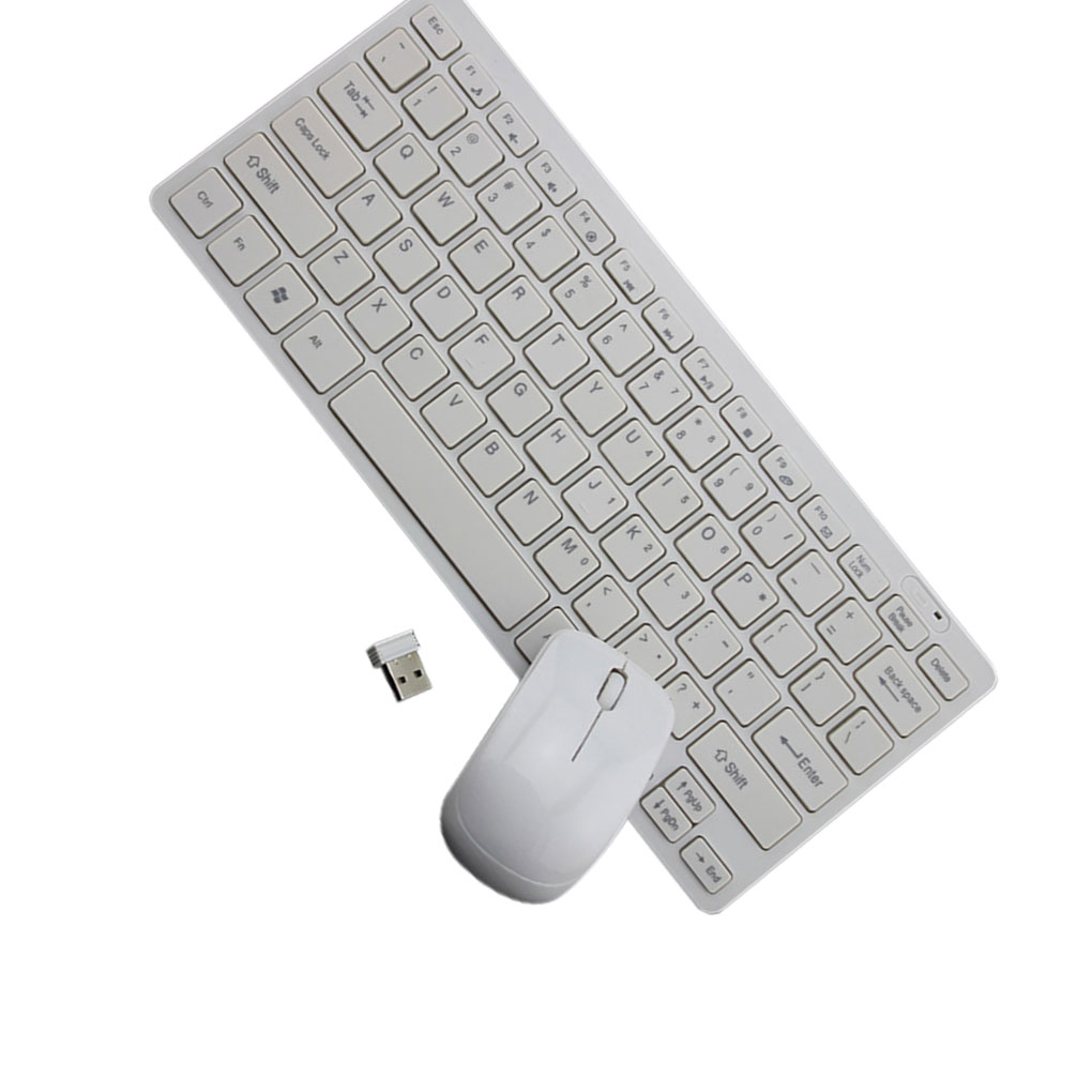 2.4G Mini Ergonomic Wireless USB Keyboard Mouse Set Office Entertainment Desktop Laptop Supplies