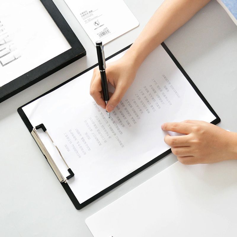 Prosty notatnik A4 A5 notatnik klips robić podkładki luźny notatnik robić pisania plików zaciski biurowe szkolne artykuły biurowe