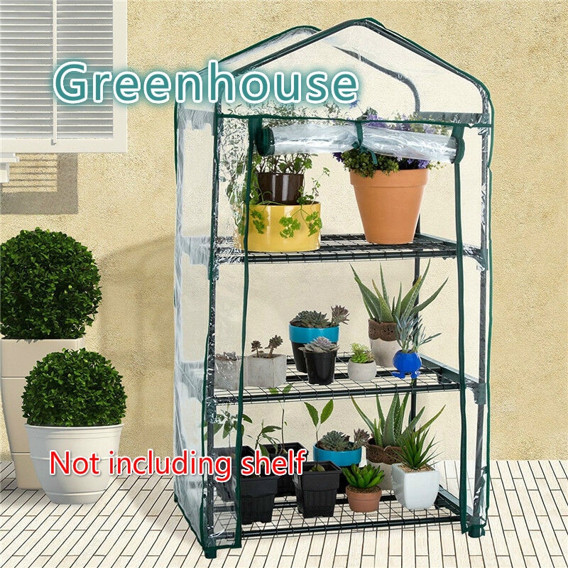 Mini Greenhouse Outdoor Growbag Growhouse PVC Single-Span Agricultural Plant Flower Green House Warm Greenhouse Garden Supplies