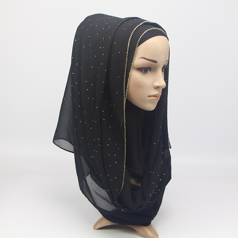 Yiwu usine femme musulmane en mousseline de soie chaude turquie arabe froissé hijab écharpe