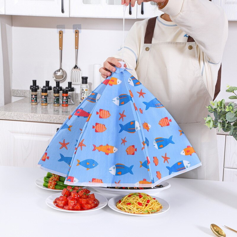 Winter Heat Preservation Dish Cover Large Food Meal Cover Foldable Dust Cover Kitchen Organizer Household Dining Table Cover