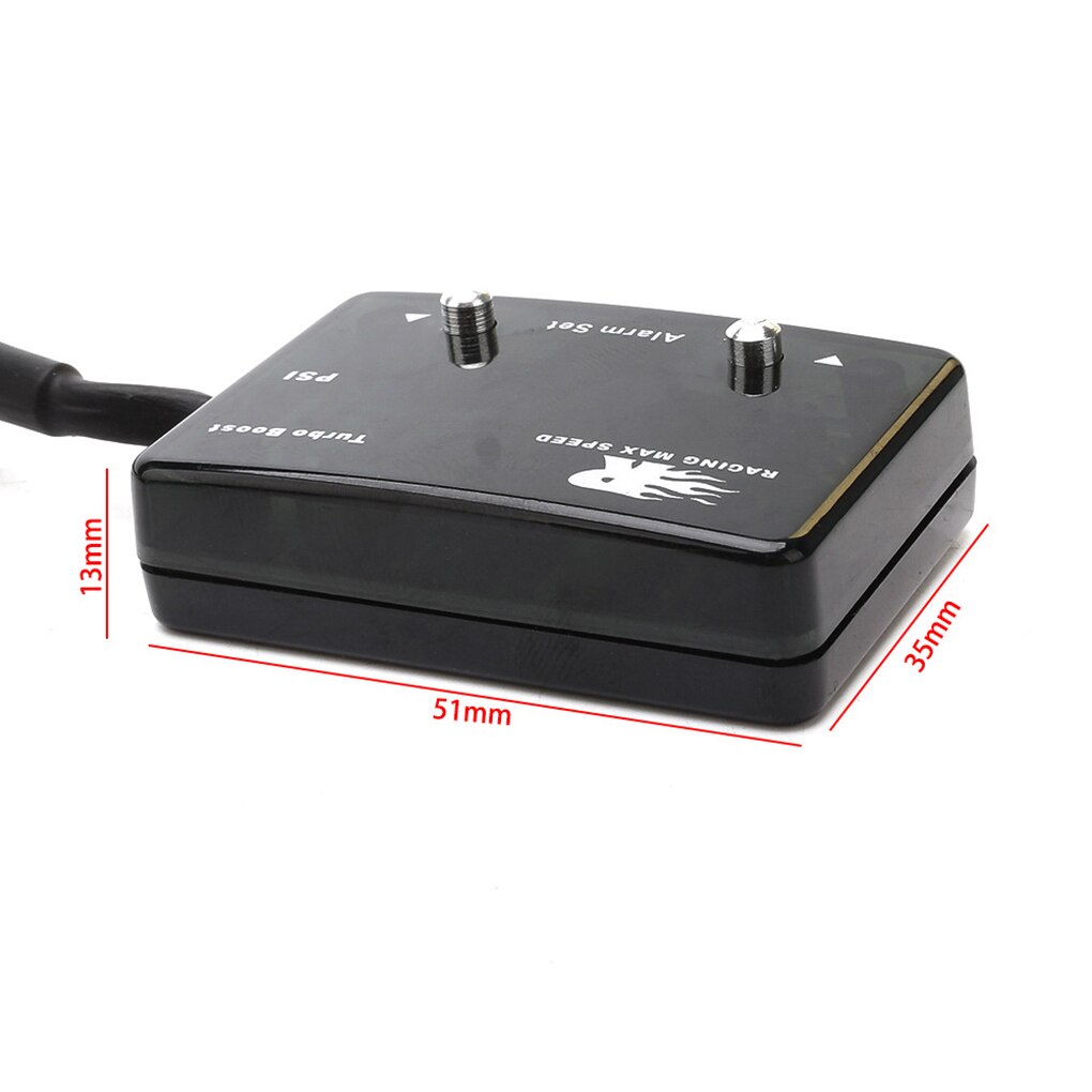 Universele Auto Digitale Turbo Boost Gauge Blauwe Led Display -14 ~ 40PSI Druk Meter IP-TBM-01