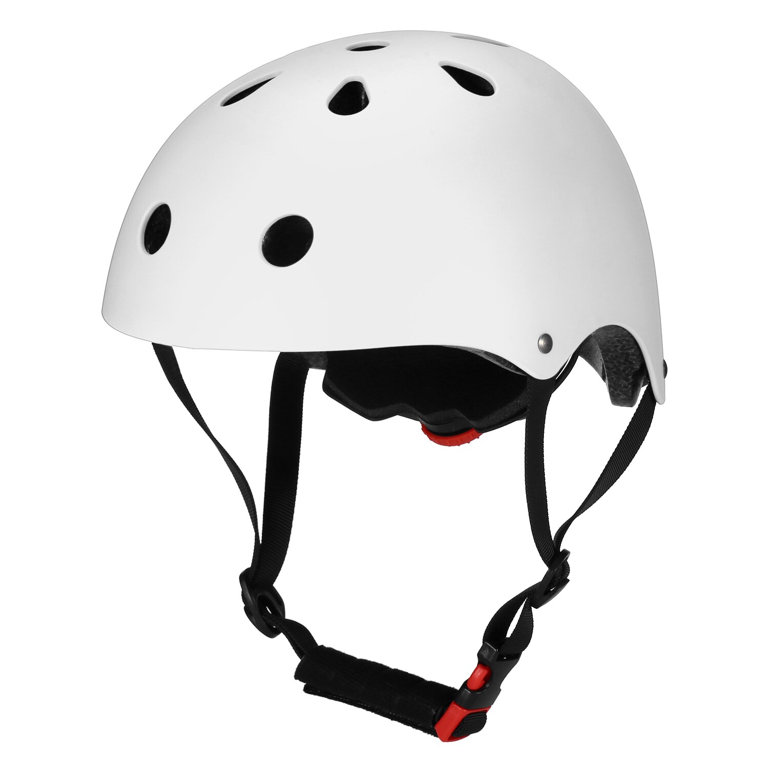 Bicycle Helmet Multi-Sports Safety Helmet for Kids/Teenagers/Adults Cycling Skating Skateboarding Scooter helmet light: White  / 58 - 61cm