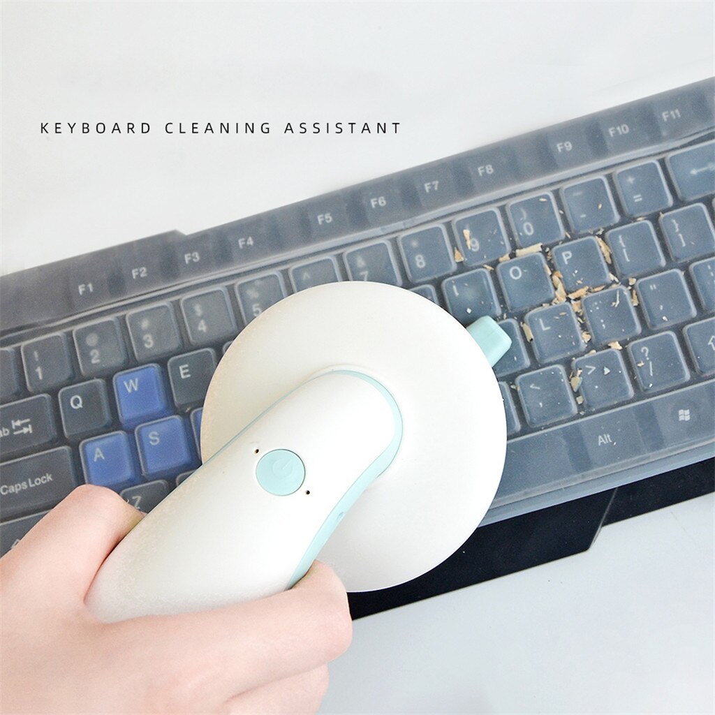Útil Mini aspiradora Oficina escritorio polvo hogar ordenador aspiradora teclado Kit de limpieza de polvo herramienta de limpieza del hogar # G7