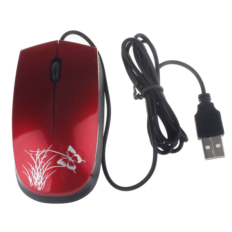 USB 2.0 Wired Mini Optical LED Mouse Portable Ergonomic Computer Silent PC Desktop Laptop Accessories