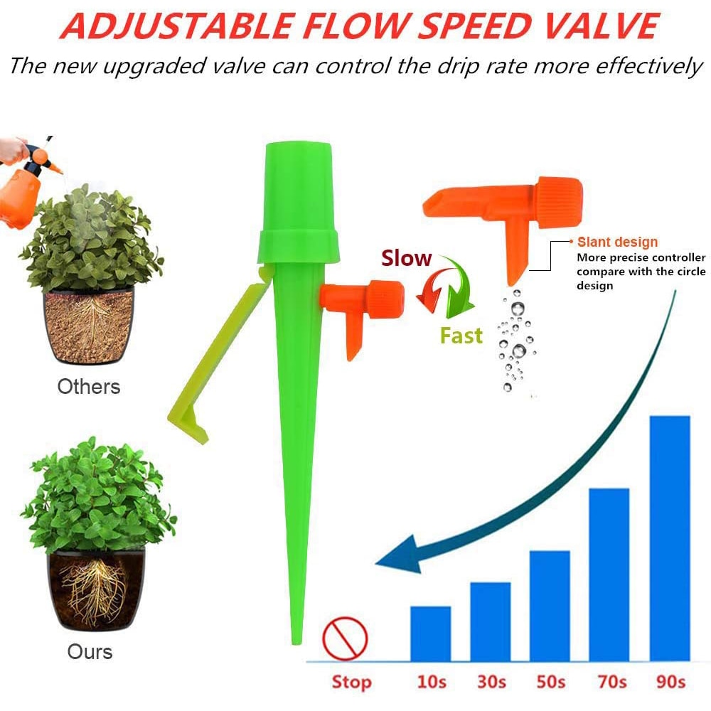 Auto drypvandingssystem justerbar flowdrypper til husholdnings drivhusplante blomstervandingssæt vandere