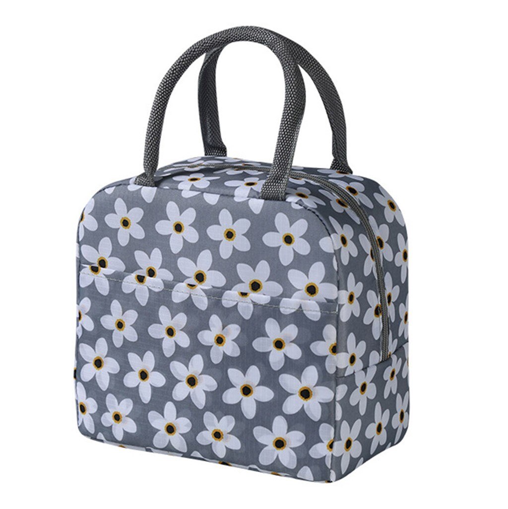 Funda de transporte de dibujos animados de Picnic con aislamiento, bolsa térmica portátil para almuerzo, bolsa Bento, bolsa de poliéster para almuerzo, bolsas de almacenamiento de alimentos