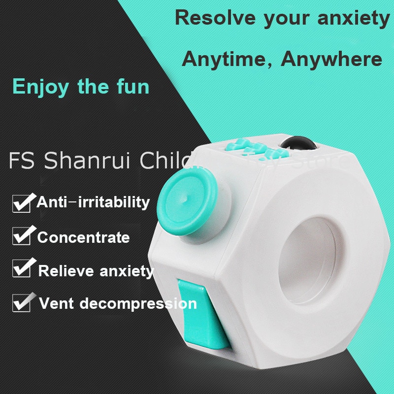 famous ABS Fidget Rings anti-stress anxiety depression stress relief cube and toys for kids