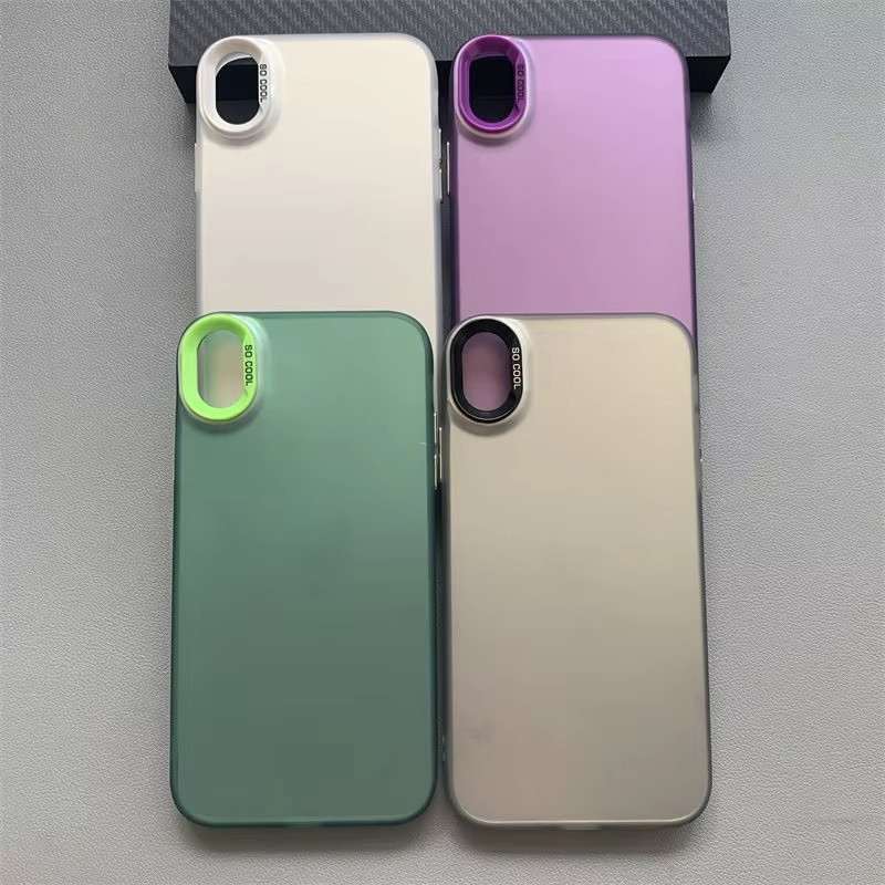 Para iPhone x funda iPhone XR funda de teléfono iPhone XS funda iPhone XS MAX 7 8 plus 8p fundas de lujo metálica Aurora piel mate cubierta