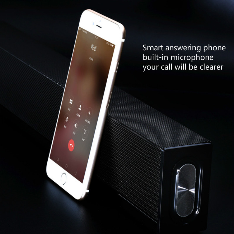 Bluetooth Speaker Wireless HiFi Sound Bulletin Desktop Bluetooth Stereo Speaker Wireless Soundbar Dual Speaker Support TF Card