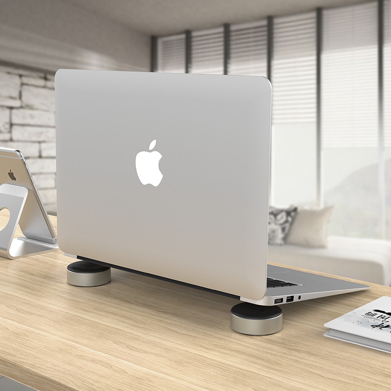 Arvin ergonomischer tragbarer laptopständer cooling pad ball für macbook air pro lenovo acer asus hp notebook kühler tablet pc halter
